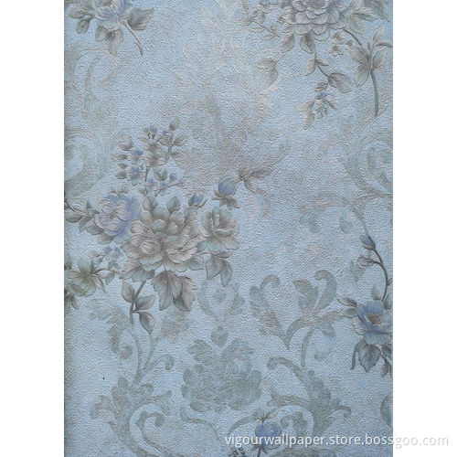 PVC Vinly Wallpaper Flower Design PVC Paper Wallpaper